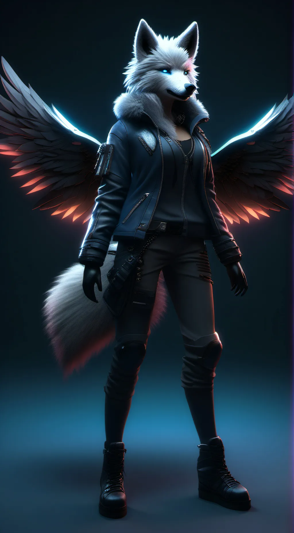 ai character: Amber background
