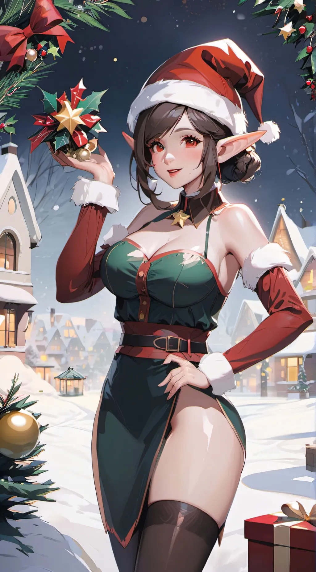 ai character: serina elfy background