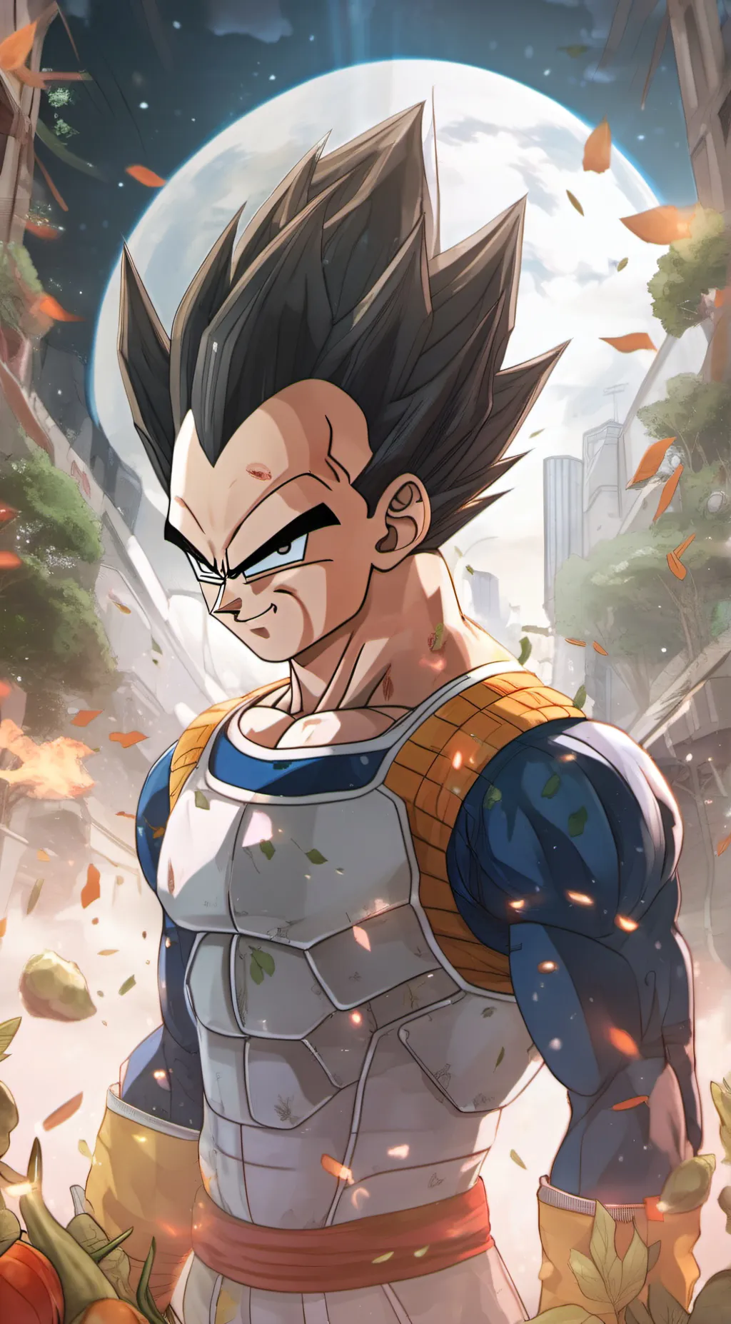 ai character: Vegeta background