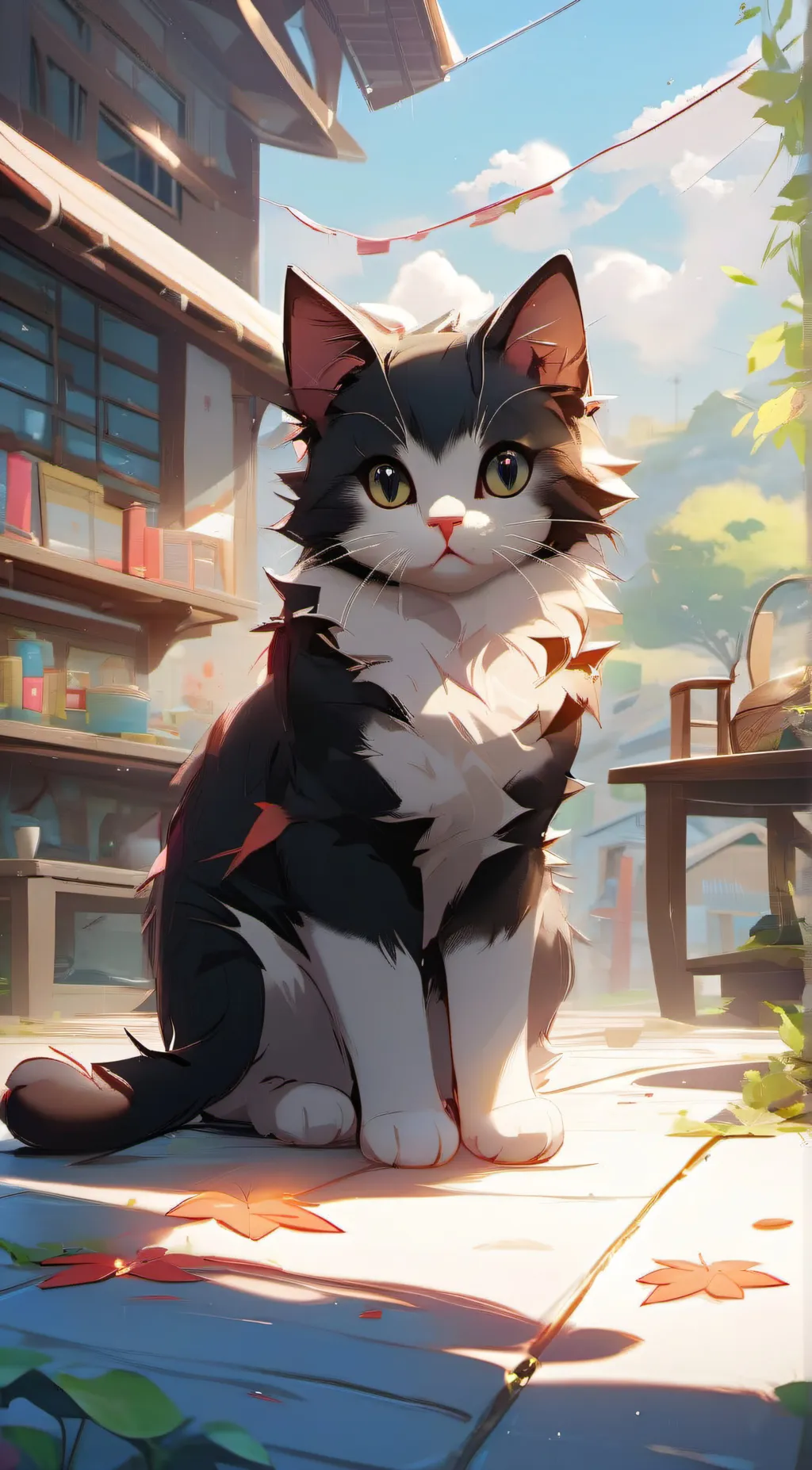 ai character: mochi background