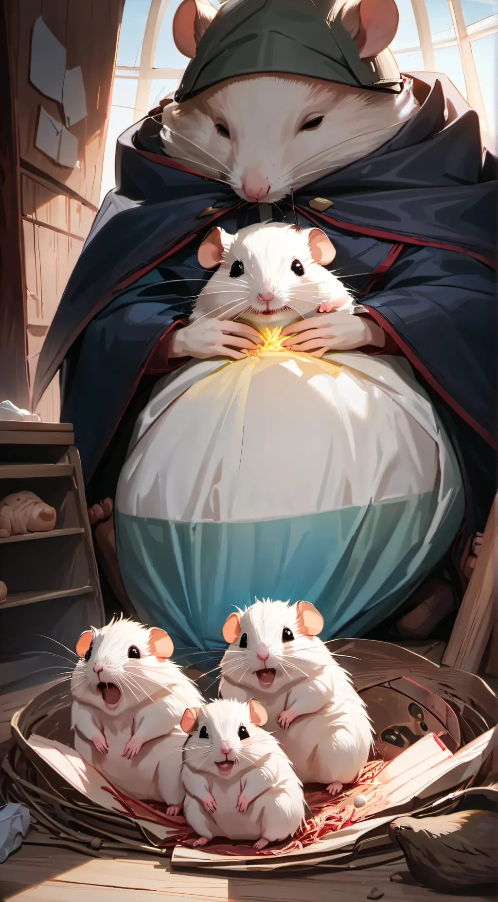 ai character: Hammy background