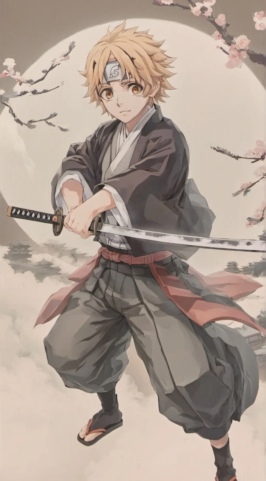 ai character: Zenitsu background