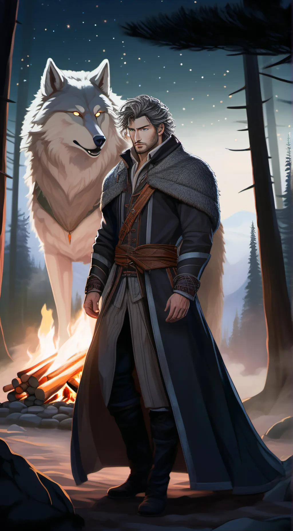 ai character: Ace manro background