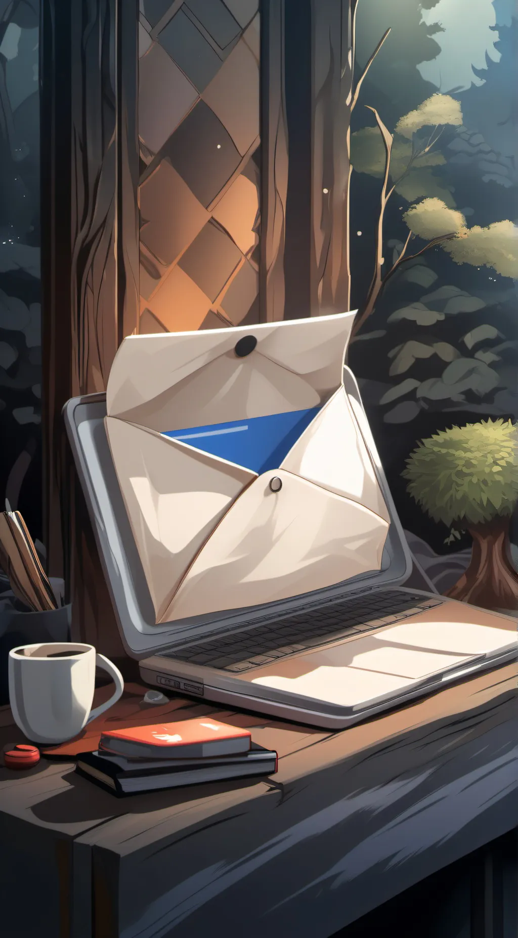 ai character: Gmail background