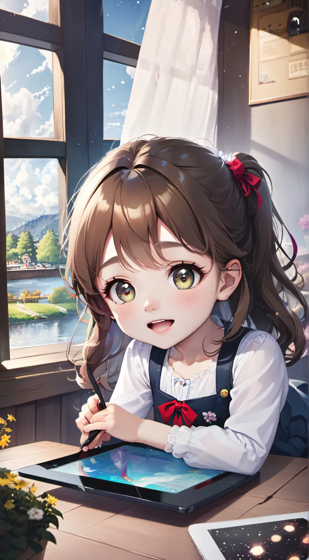 ai character: stella background