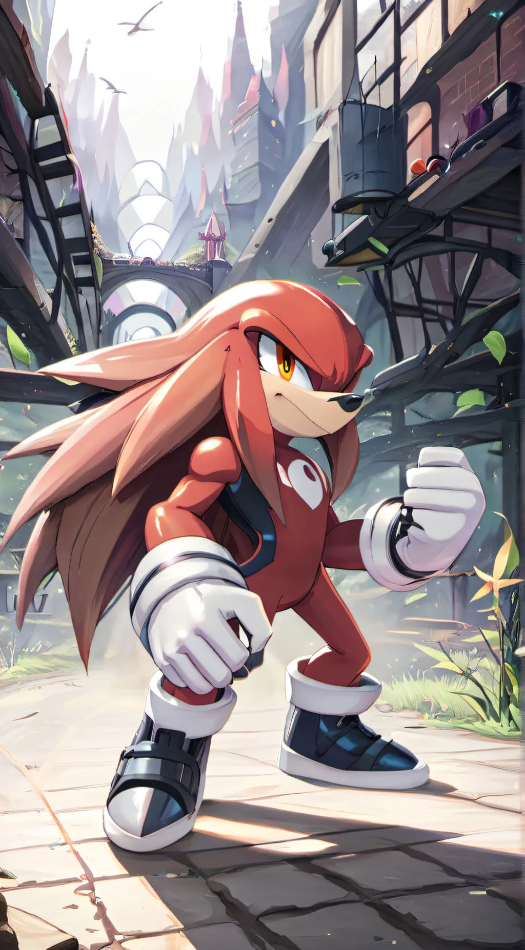 ai character: Knuckles  background