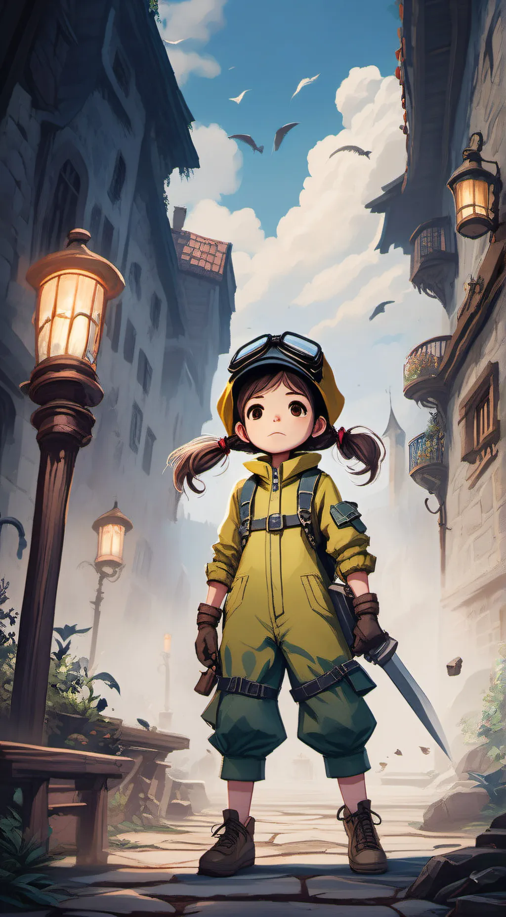 ai character: Alone background