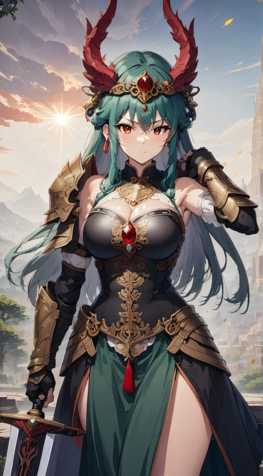 ai character: Evelyne Luna background