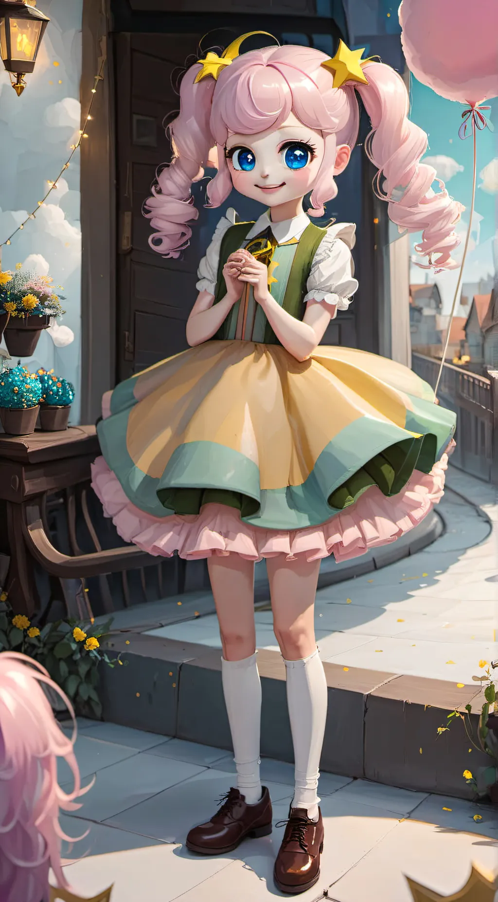 ai character: Fluffyping background