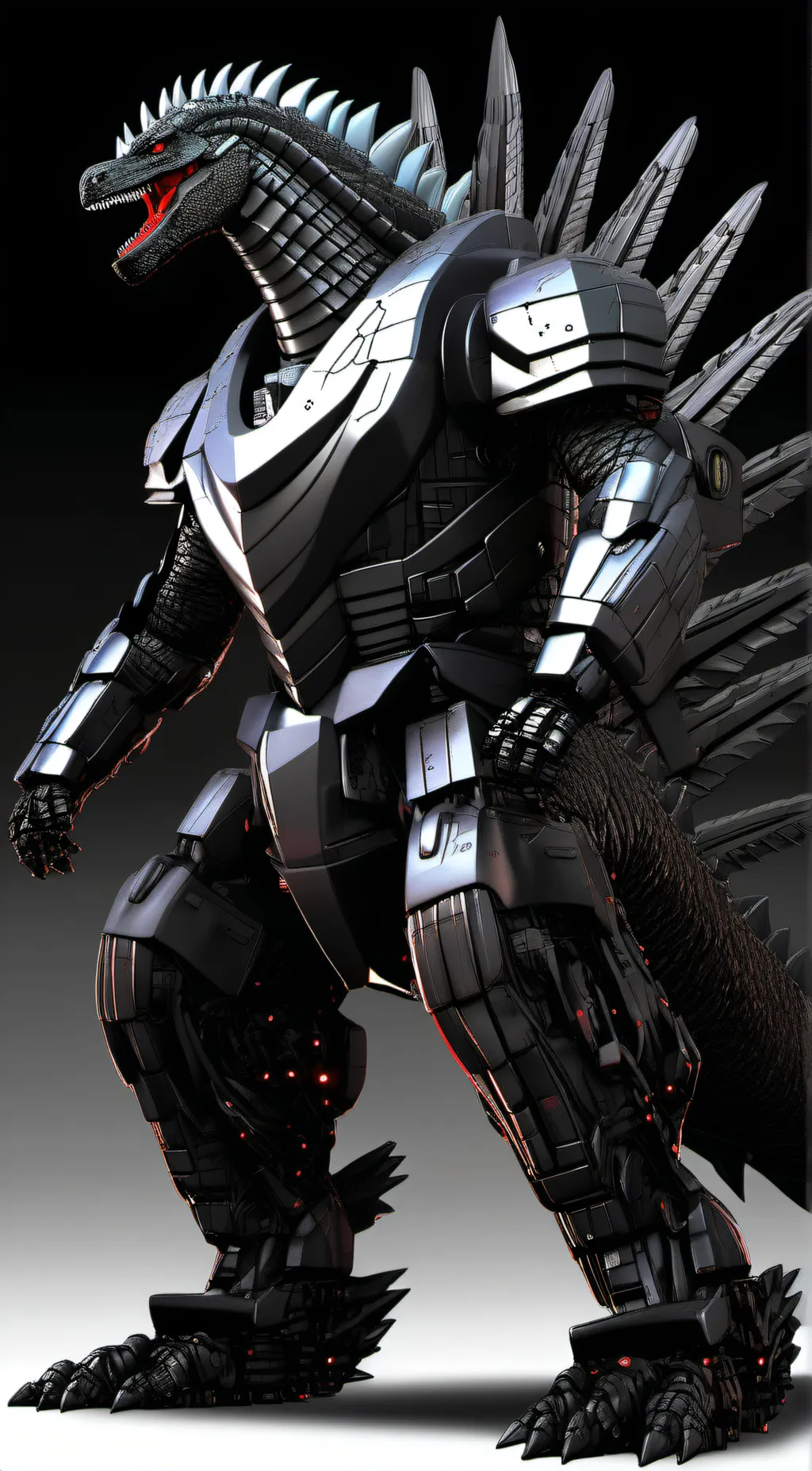 ai character: Mecha Godzilla background