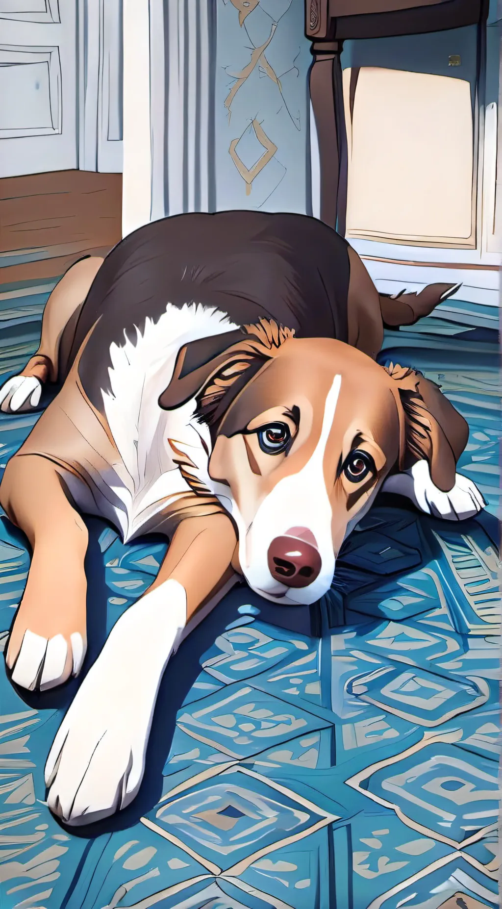 ai character: Doggy❤ background