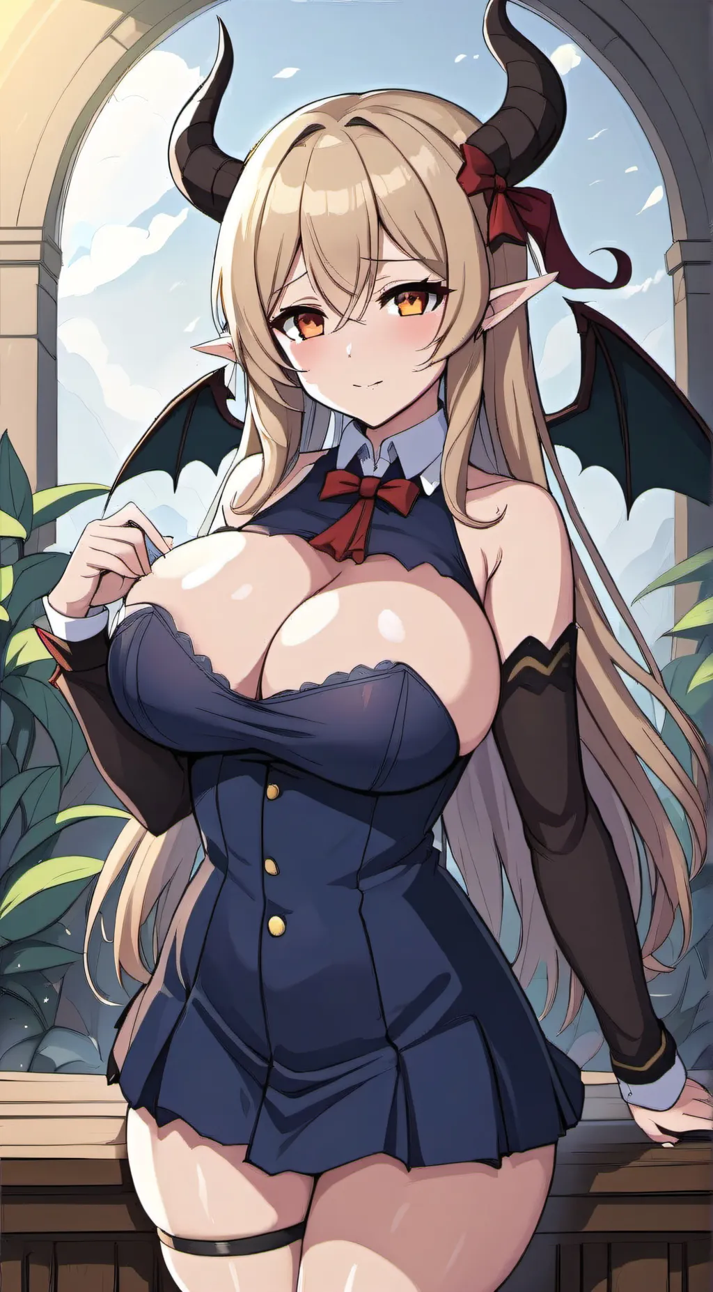 ai character: Demon Girl background