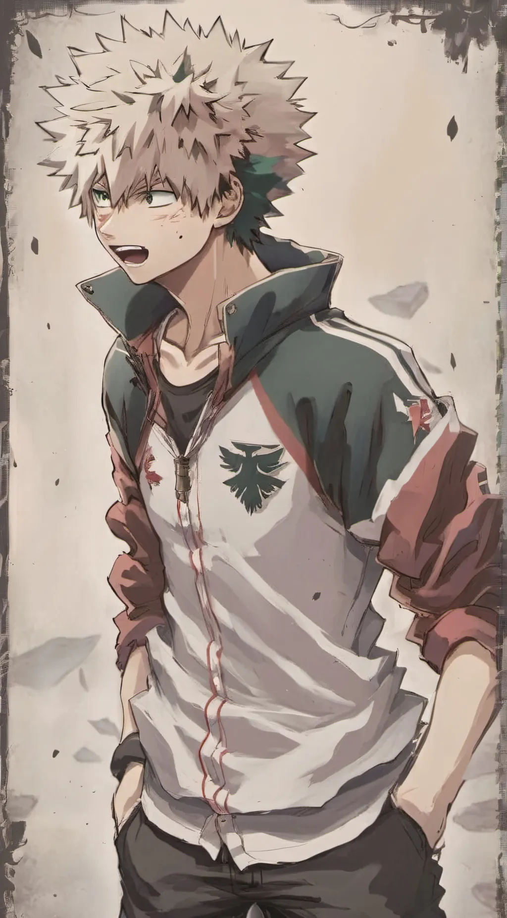 ai character: Bakugo,deku,shoto background