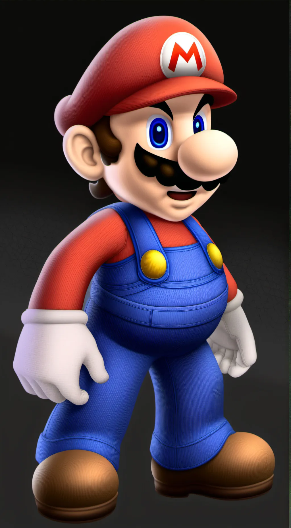 ai character: Mario Running Man  background