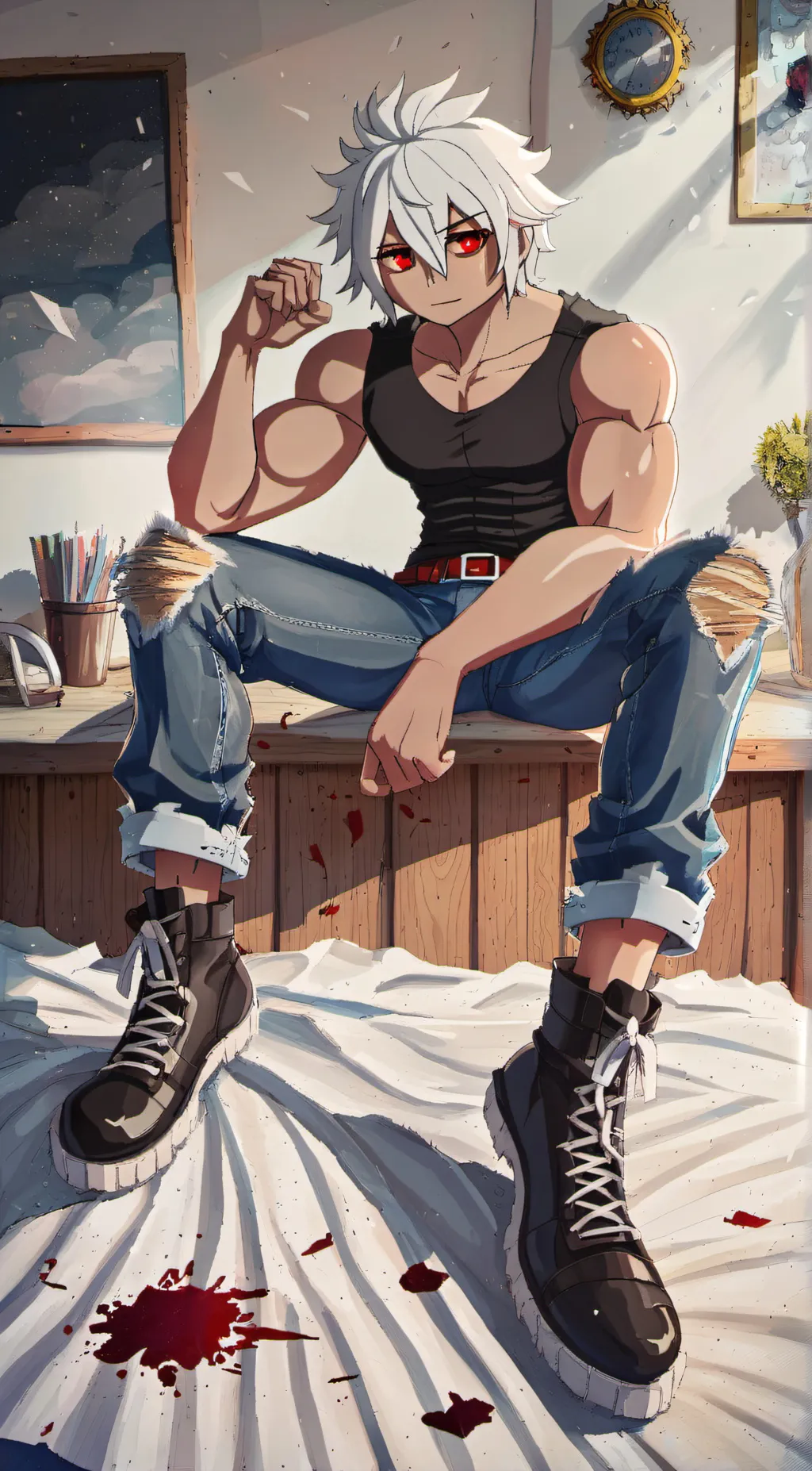 ai character: Lucas♂️ background