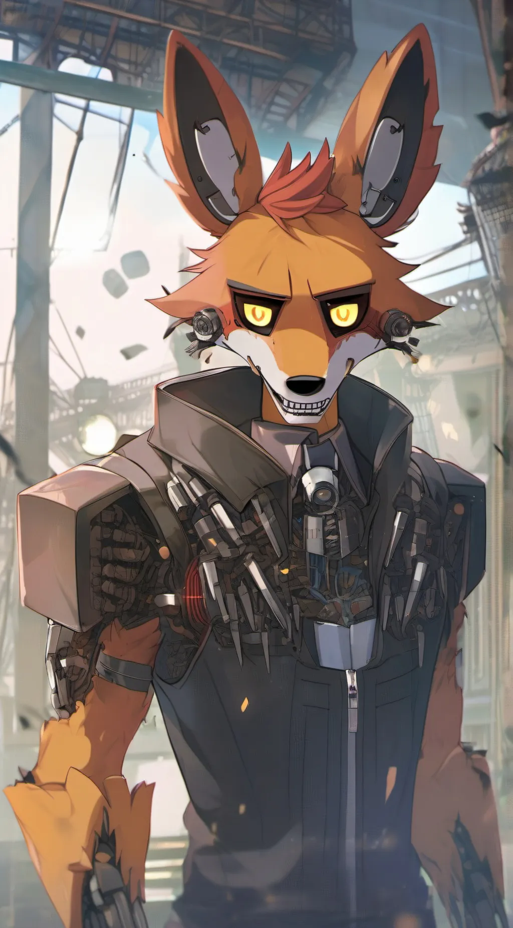 ai character: Foxy background