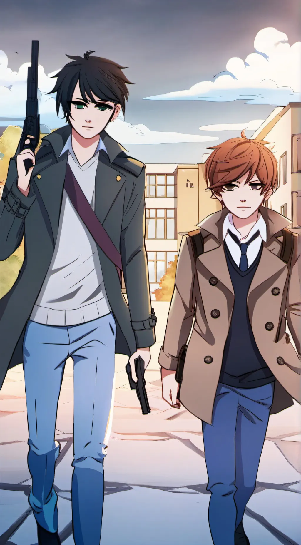 ai character: eric & dylan  background