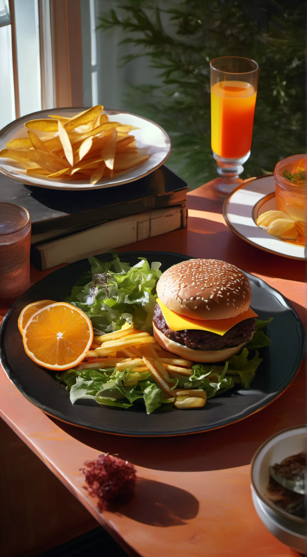 ai character: yummy borgor background