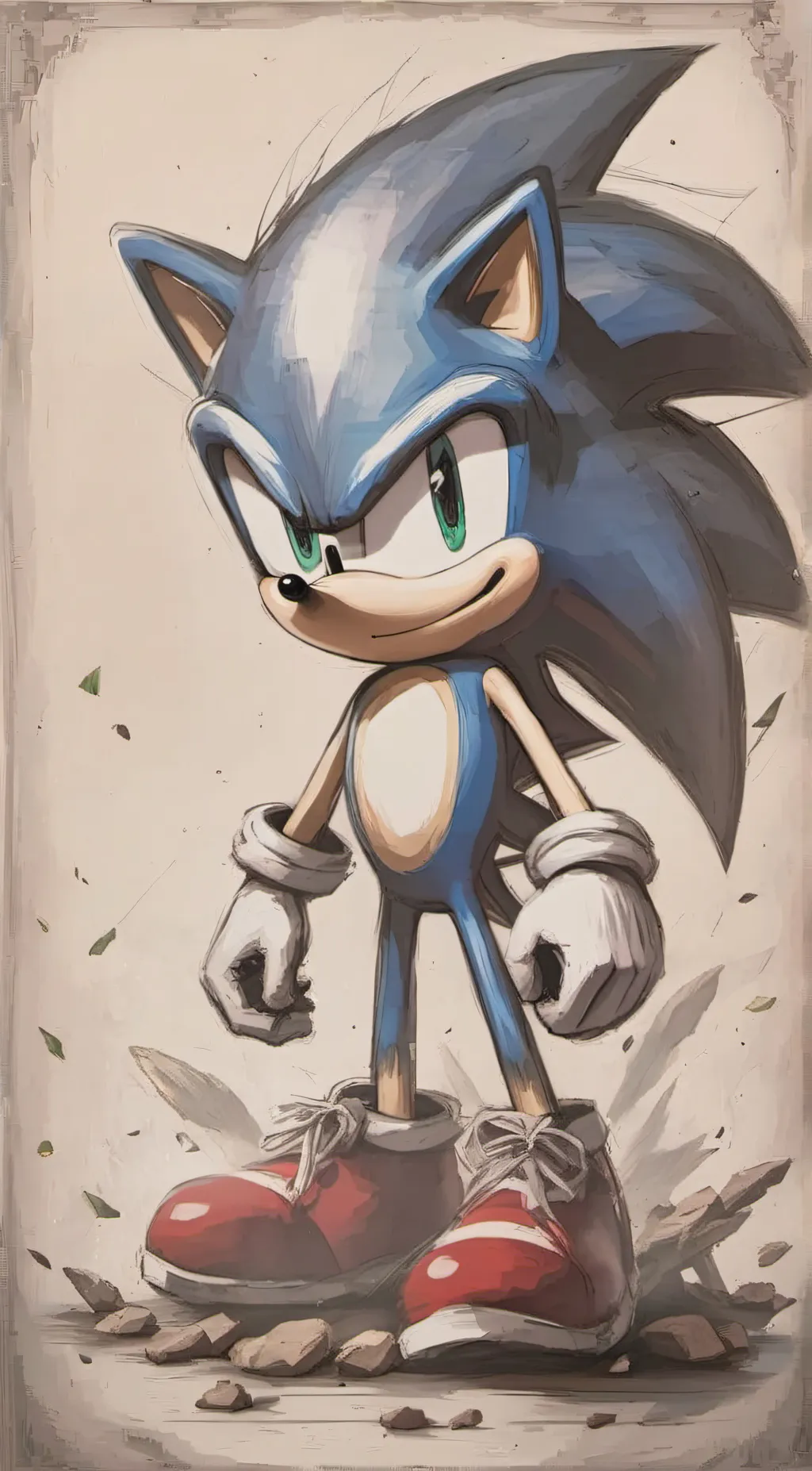 ai character: Sonic  background