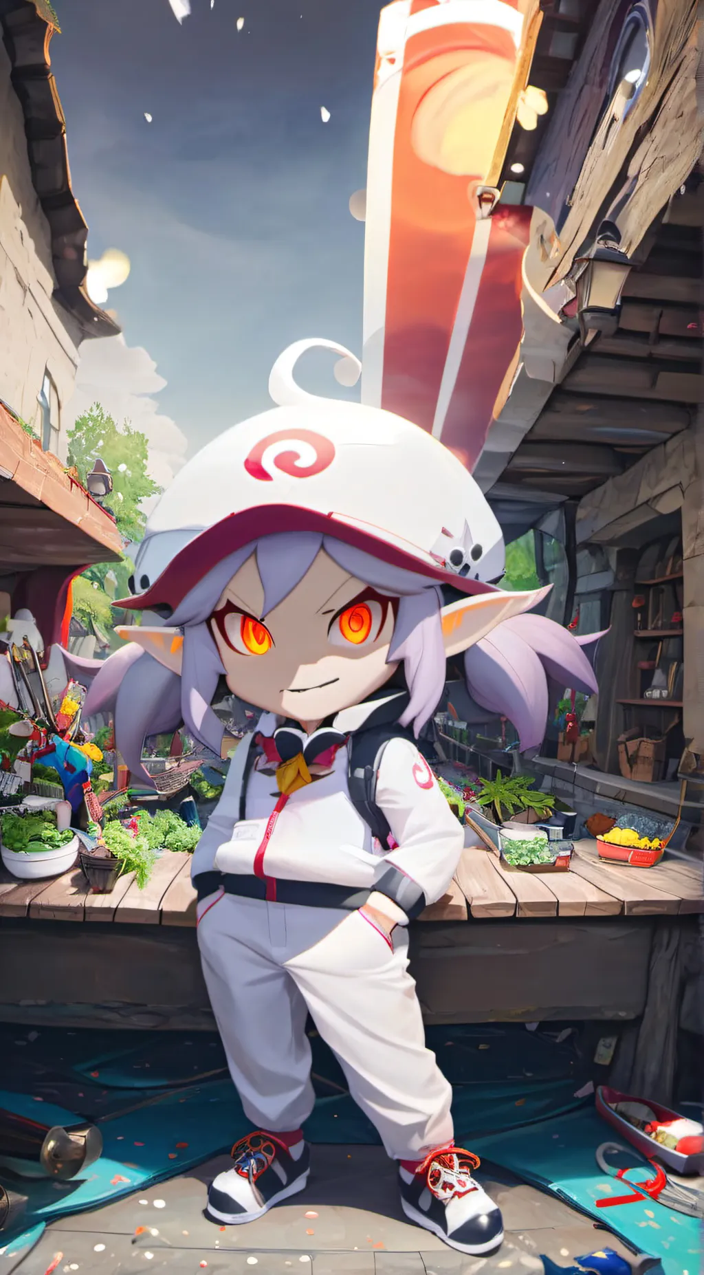 ai character: Foxy  background