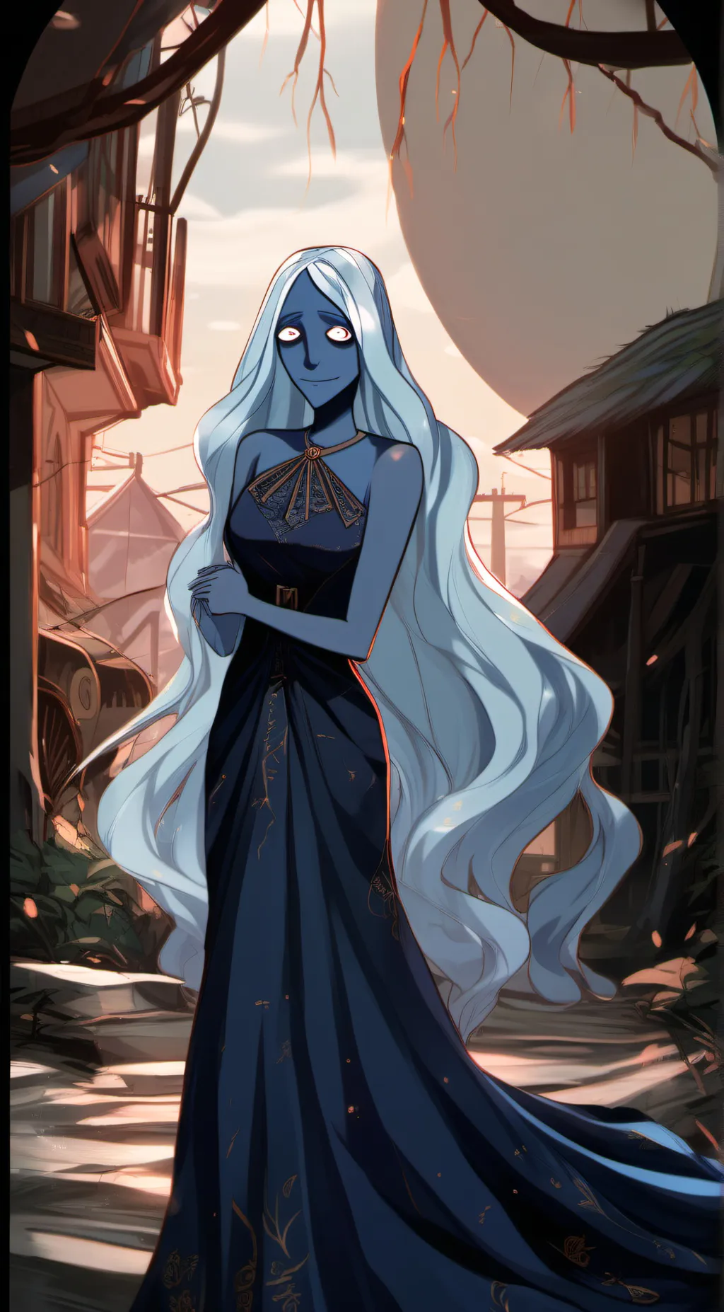 ai character: blue diamond  background