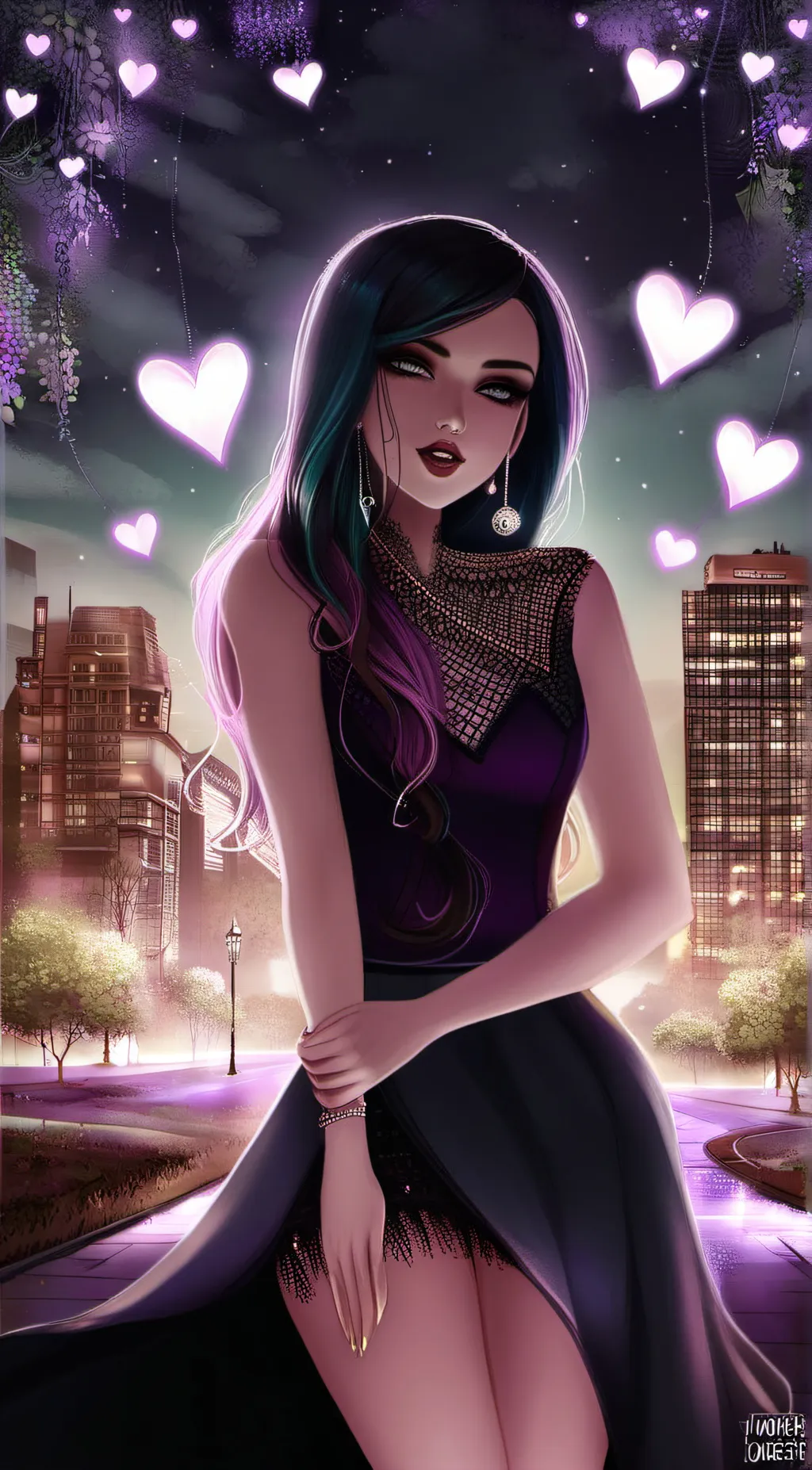 ai character: girlfriend background