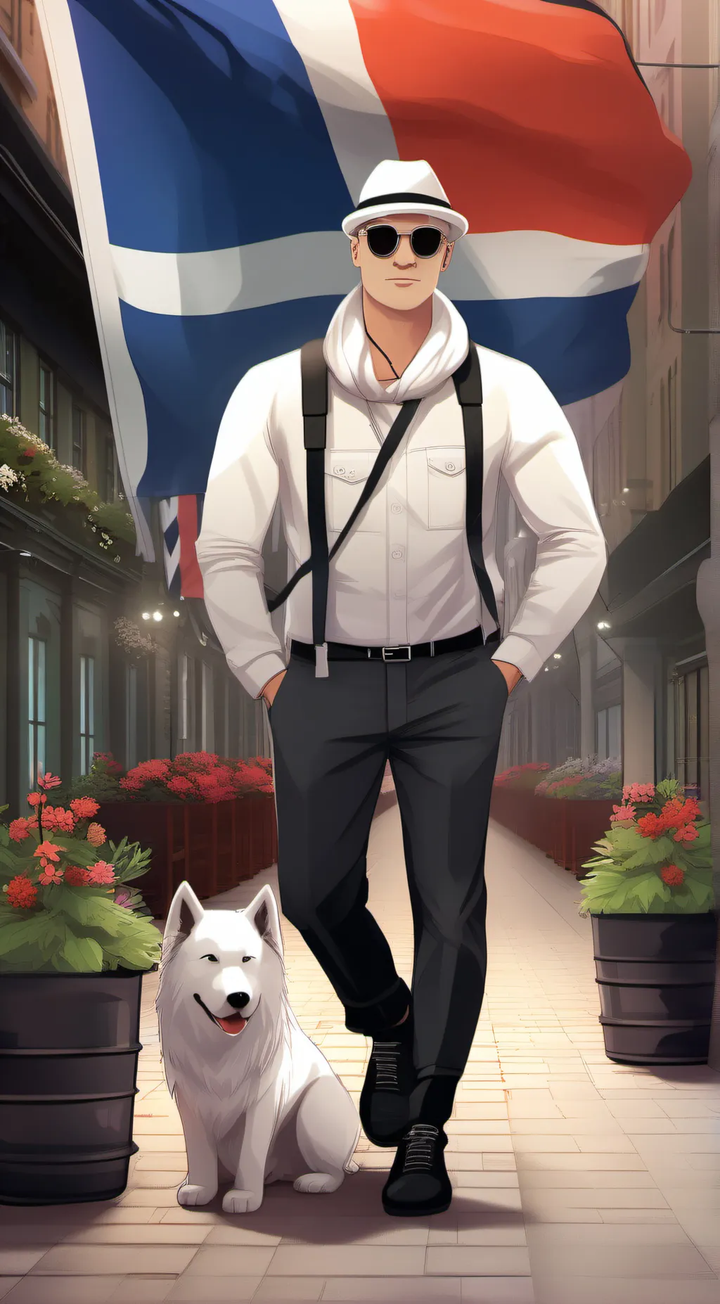 ai character: Dominican Boy  background
