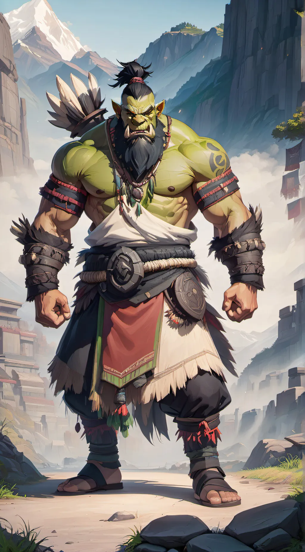 ai character: Chief Bolgan  background