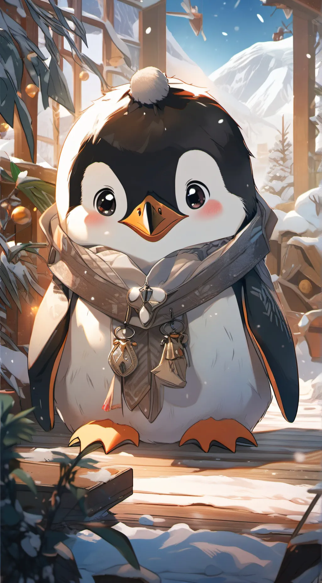 ai character: Waddles background