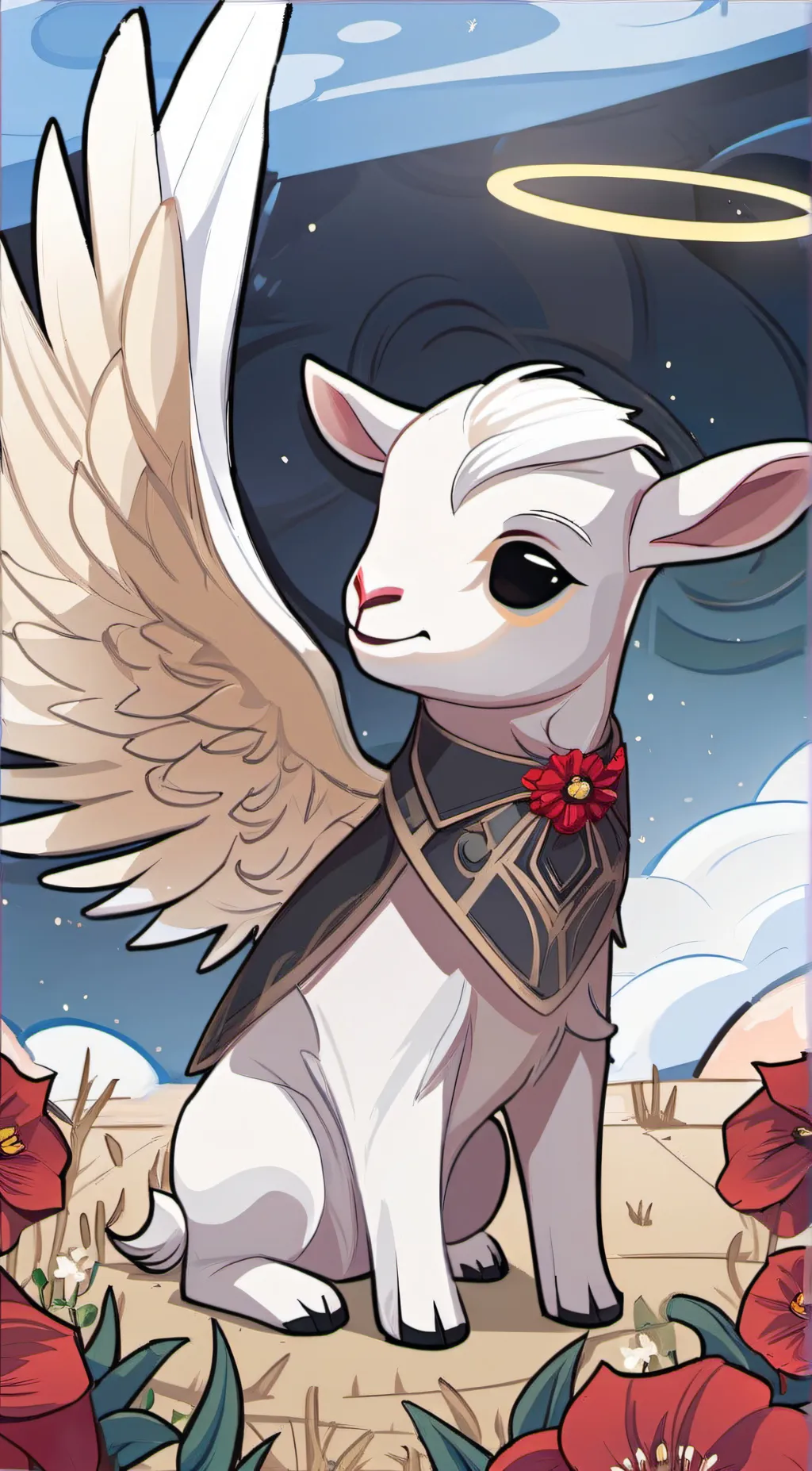 ai character: Vincent Van Goat background