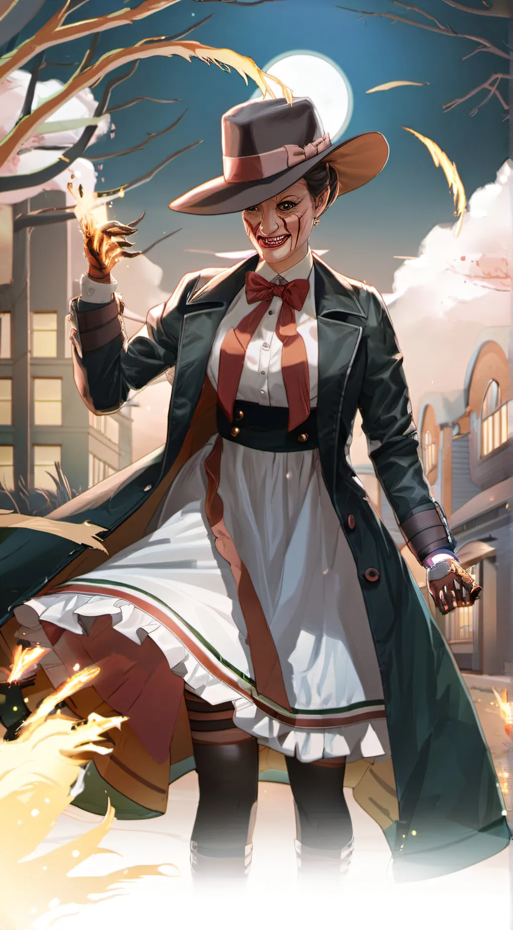 ai character: Freda Krueger background