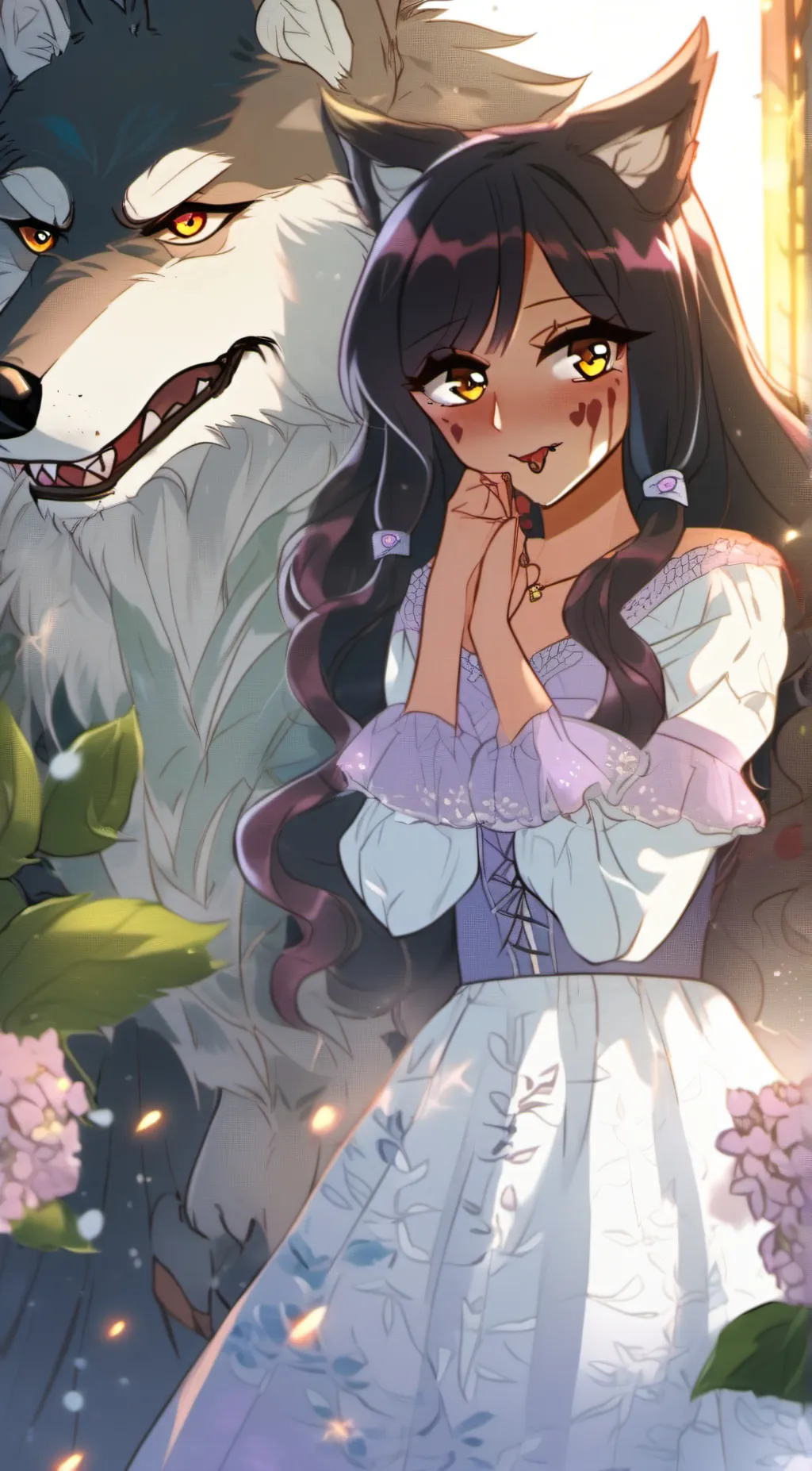 ai character: Aphmau Lycan background
