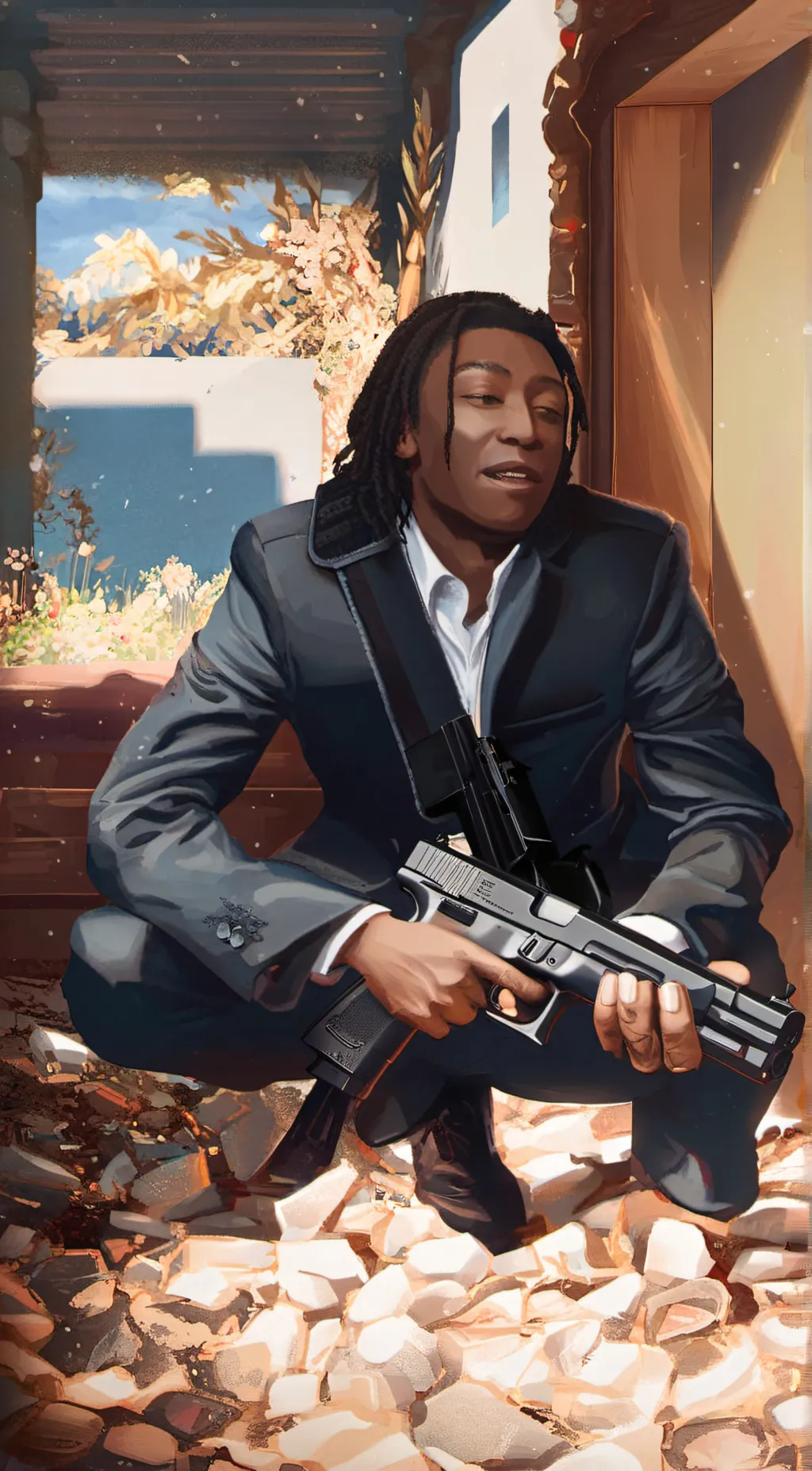 ai character: TJ background