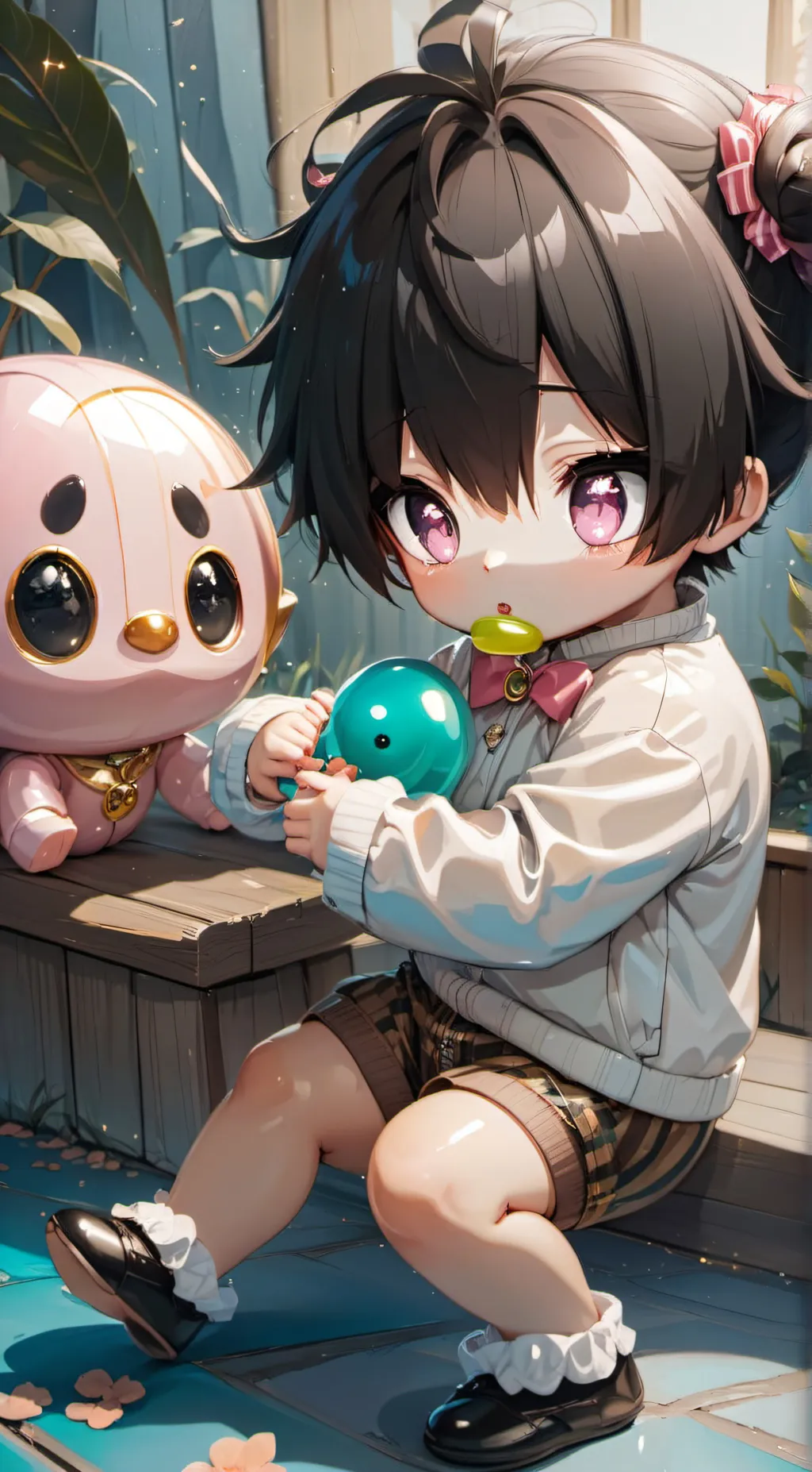 ai character: mila|mom girl|baby background