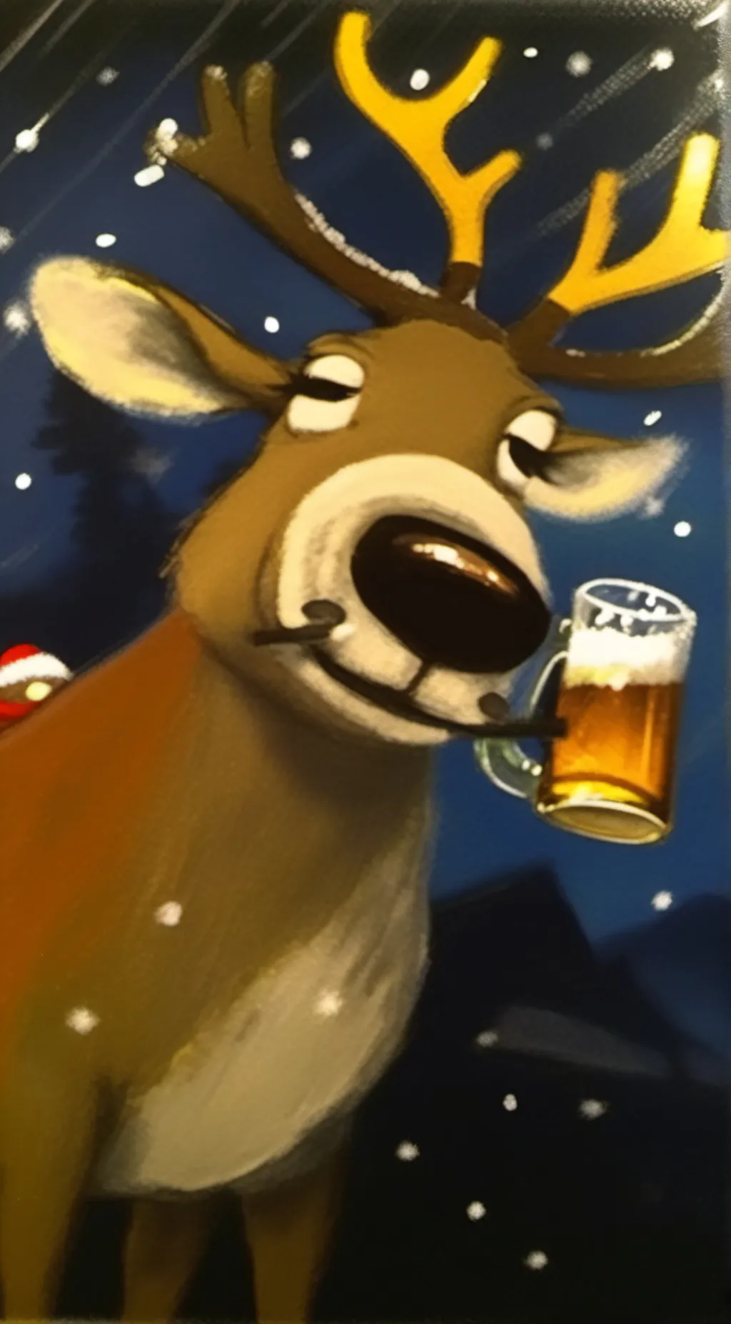 ai character: Snoop The Deer background