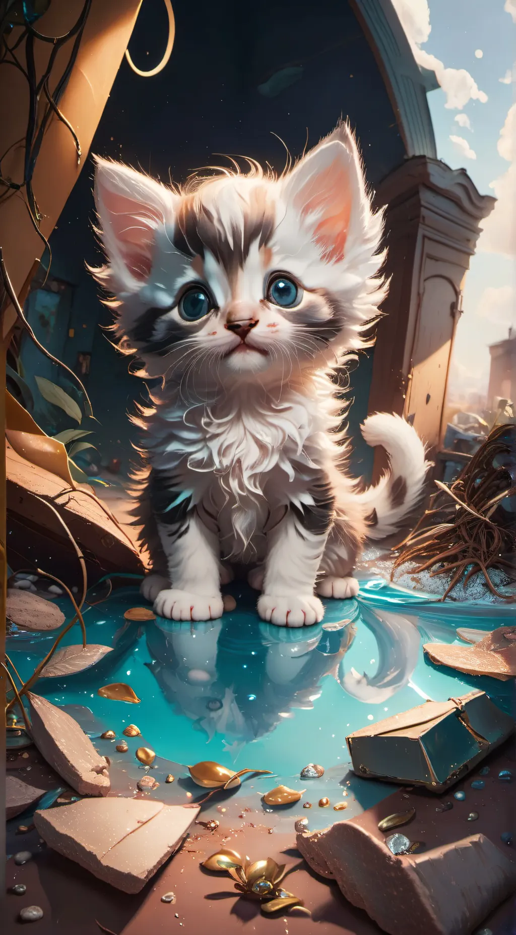 ai character: kitty background