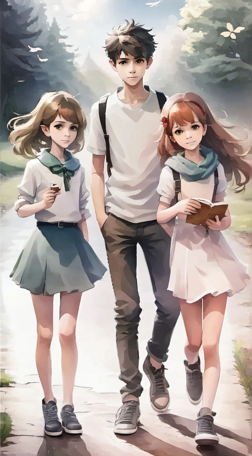 ai character: Emily and Luke background
