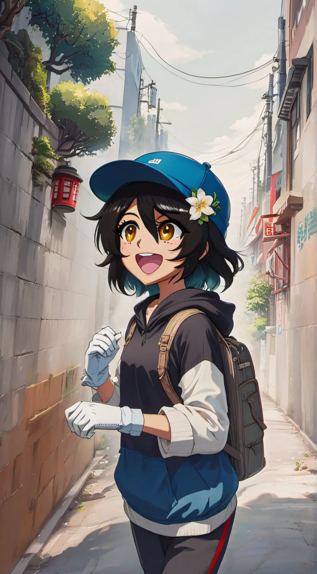 ai character: gacha oc. background