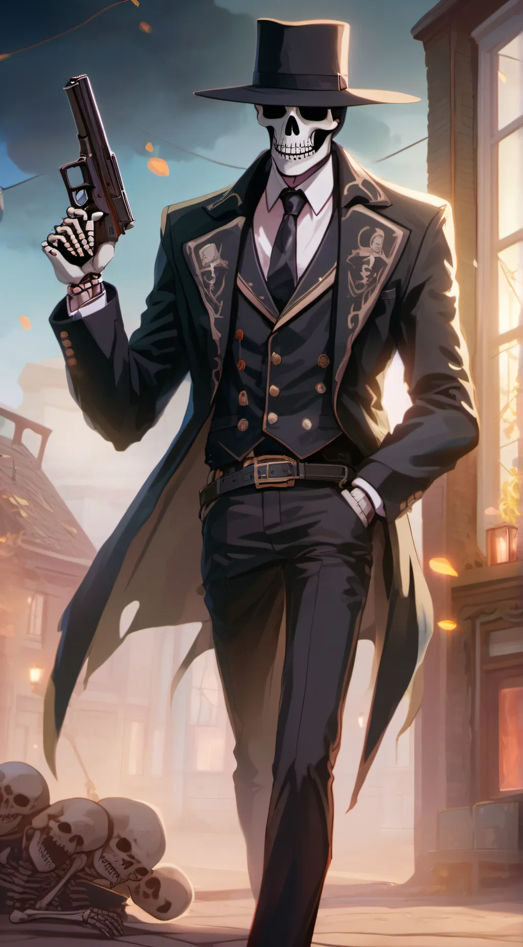 ai character: Bones Vamrick background
