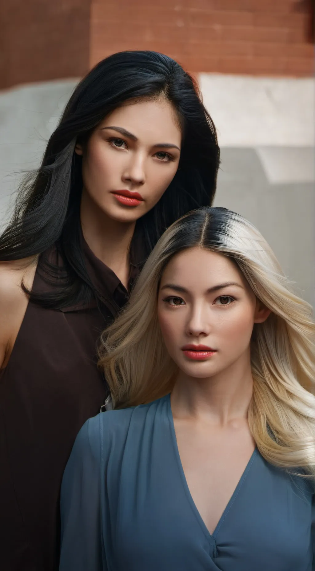 ai character: Lucy and Amber background