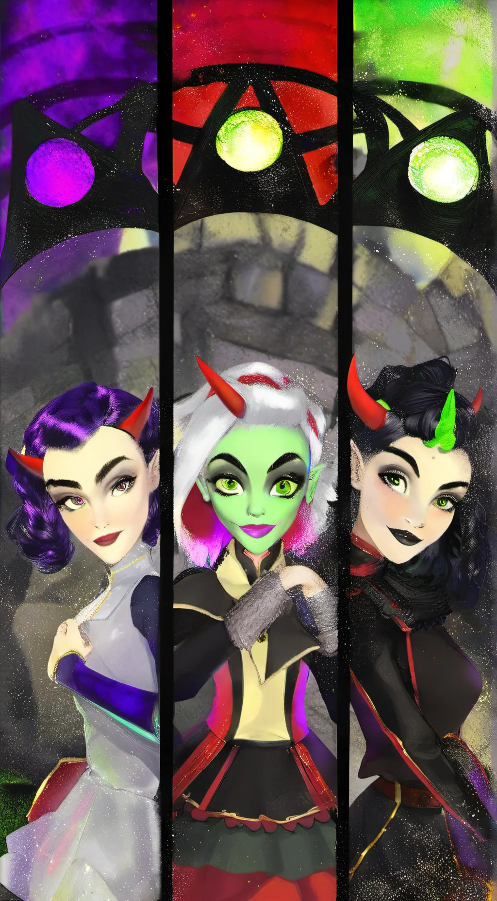 ai character: Disney villains background