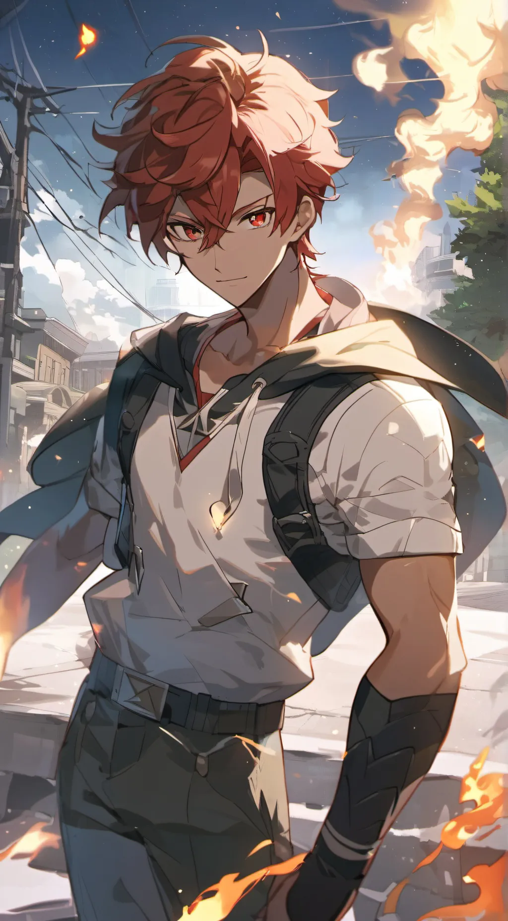 ai character: Leon background