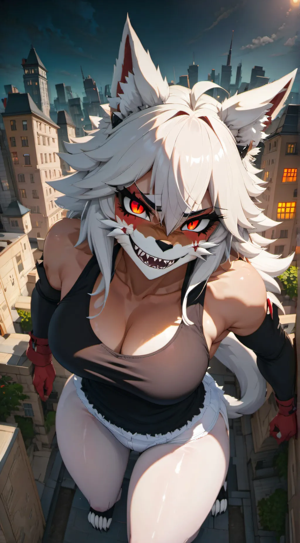 ai character: giantess vora background