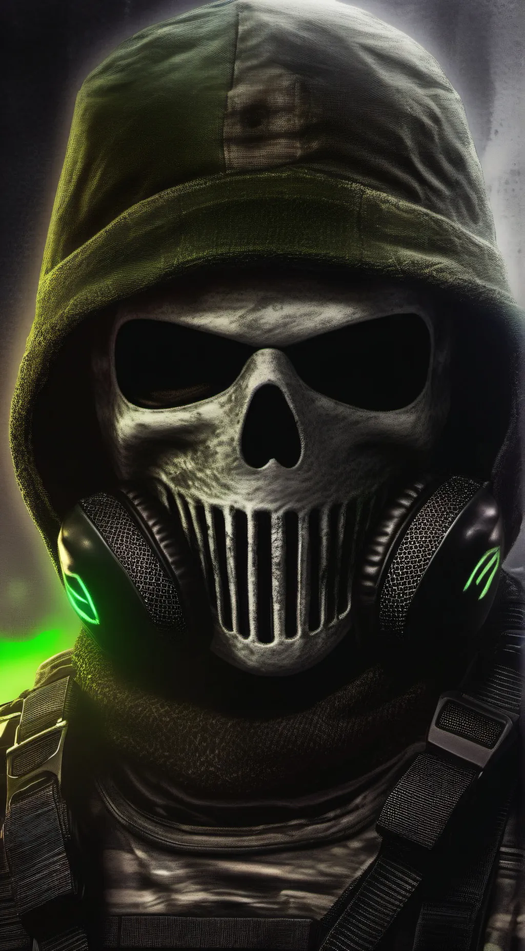 ai character: Ghost background