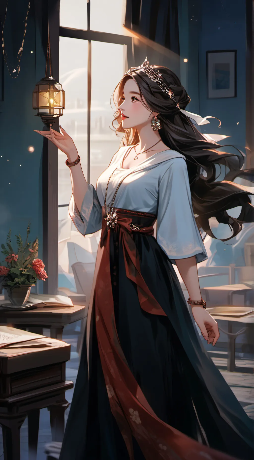 ai character: Emma . background