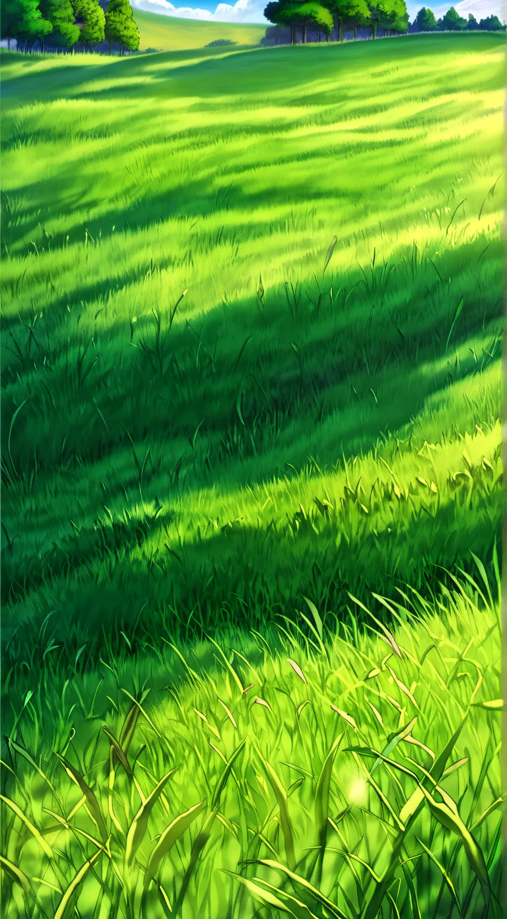 ai character: grass background