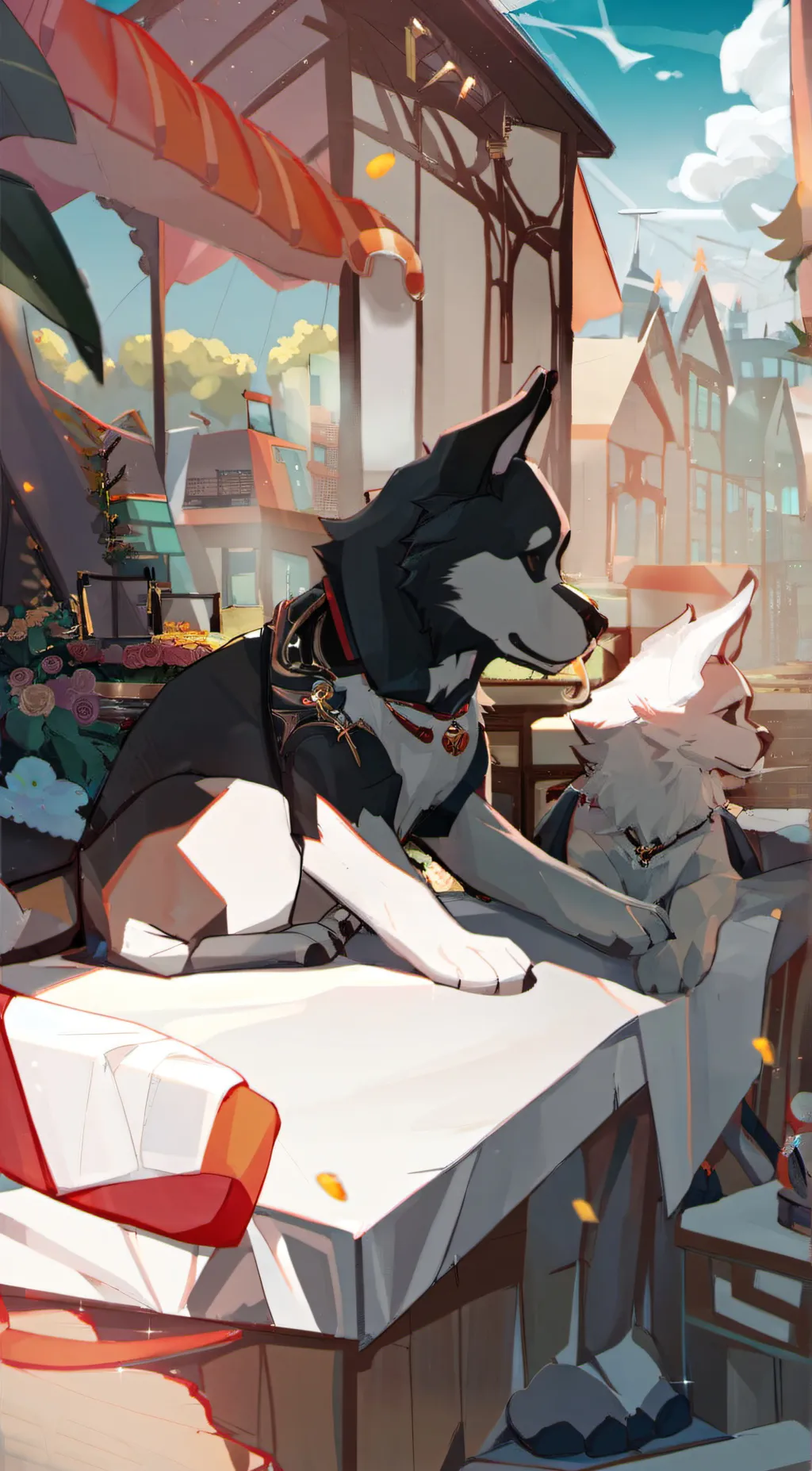 ai character: ★Star and rocky★ background