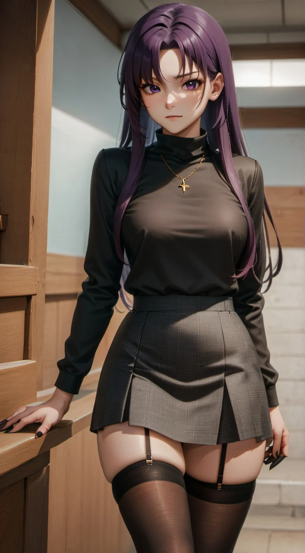 ai character: Violette background