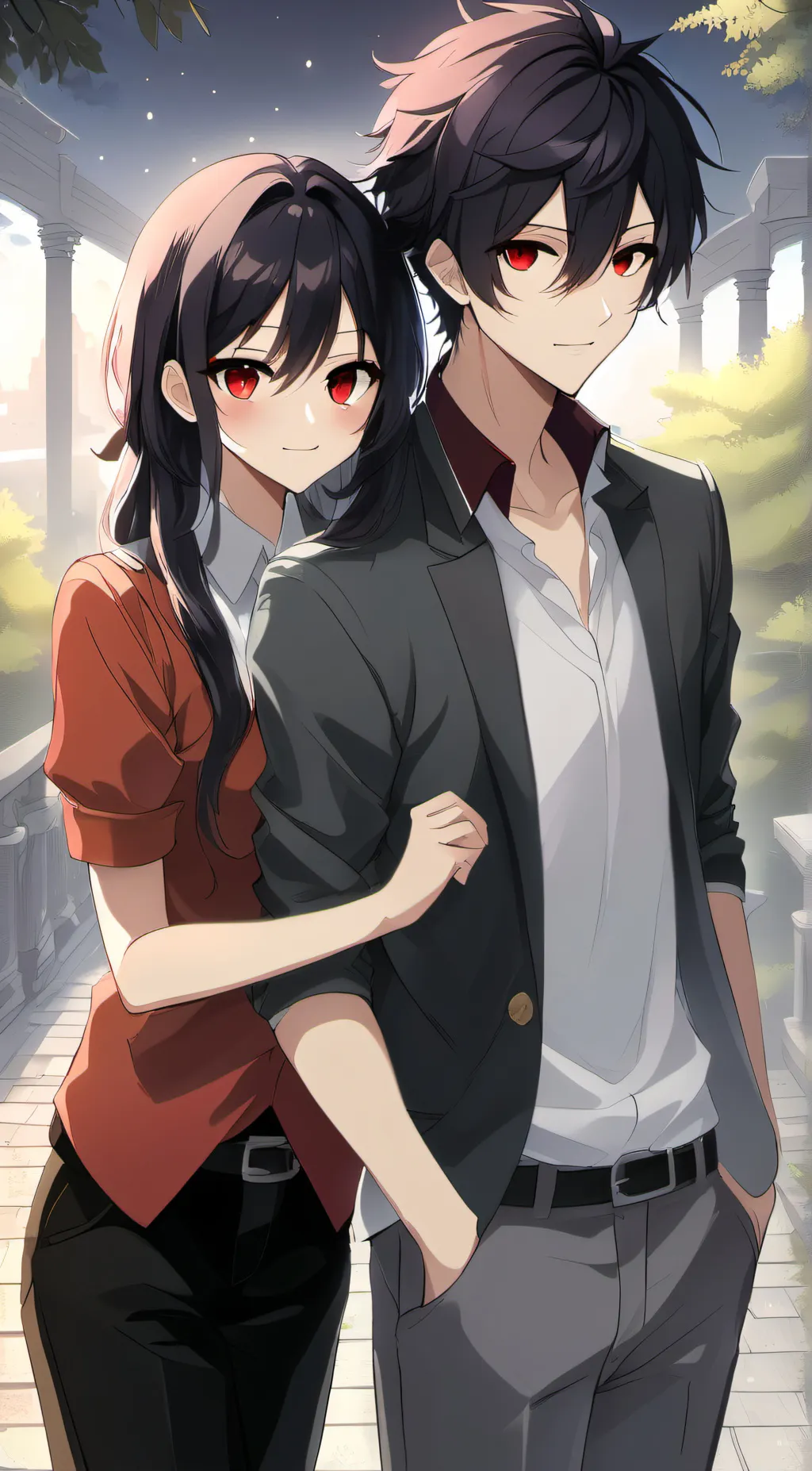 ai character: amber and Alex background