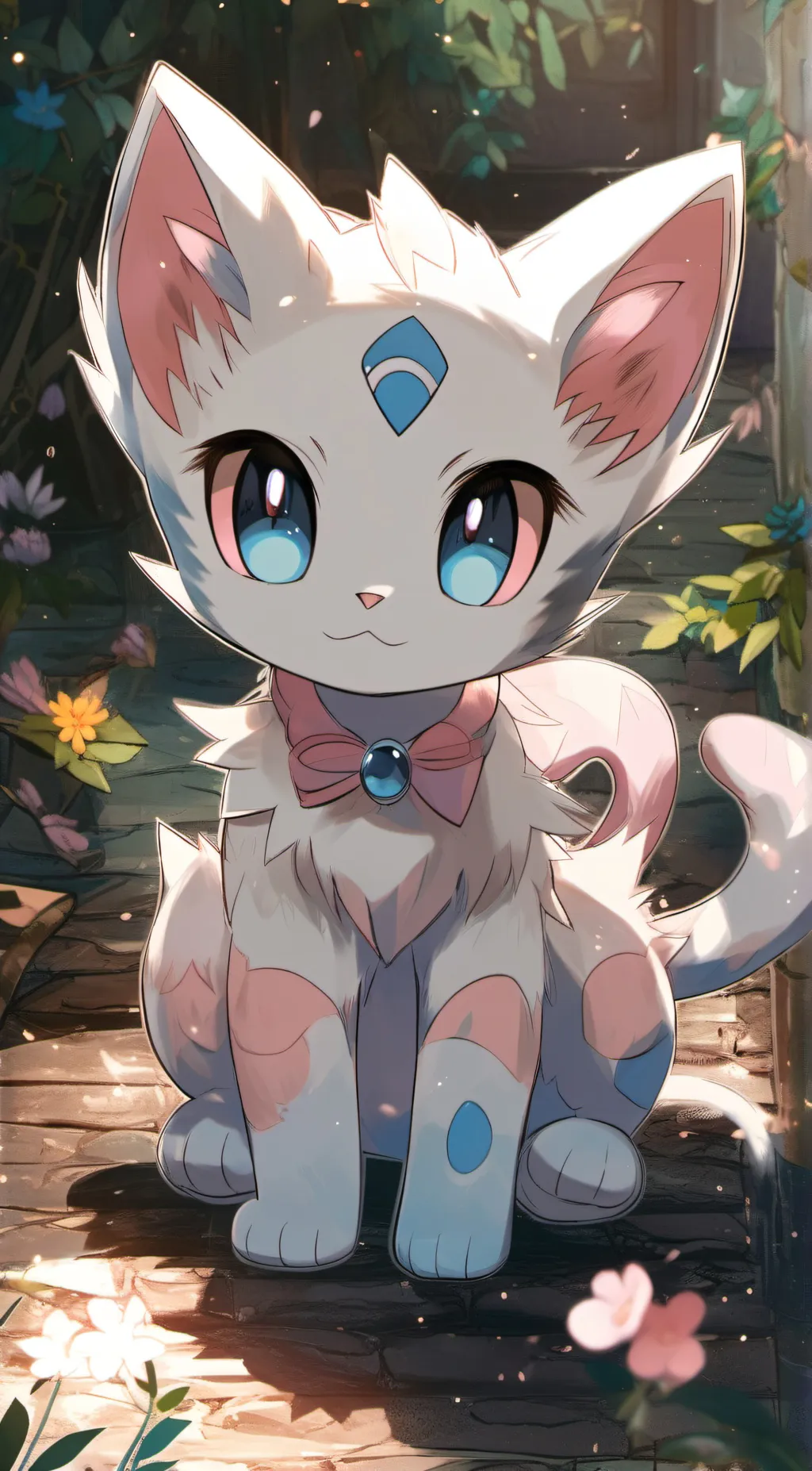 ai character: Mew💮 background